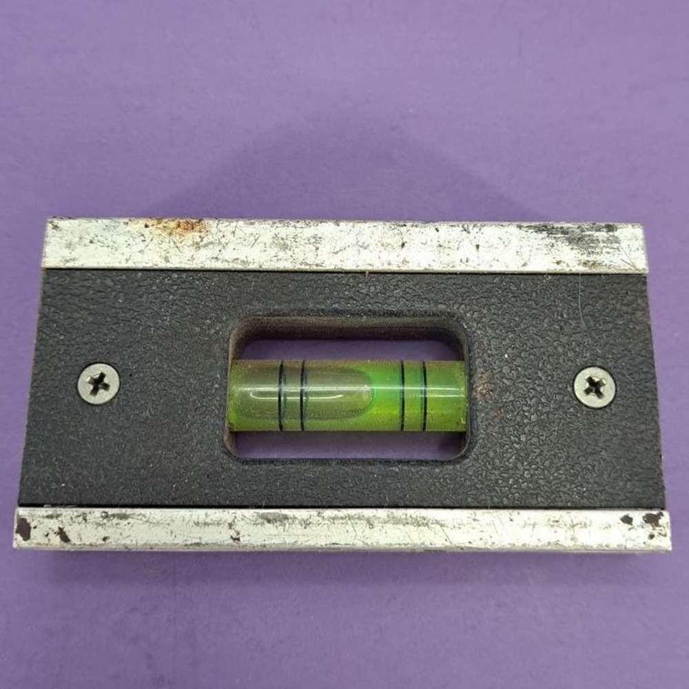 Vintage Mayes Super Cede Torpedo Level 3" Tool Measuring Device Magnetic Edge‎